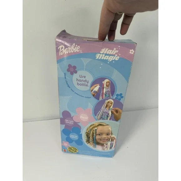 2002 Hair Magic Barbie Doll BOX DAMAGED Hair Extensions Color Changing Vintage‎ - Picture 5 of 8